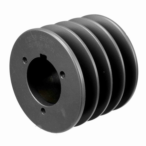 4 Groove Cast Iron Bushed Bore Multiple Sheave, 4TB38